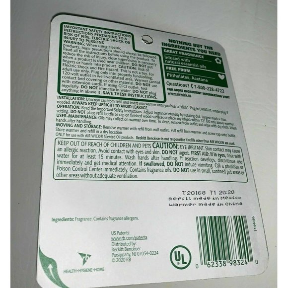 Air Wick Pumpkin Spice Scented Essential Oil Refill with Plug In Bonus Warmer - Picture 2 of 2